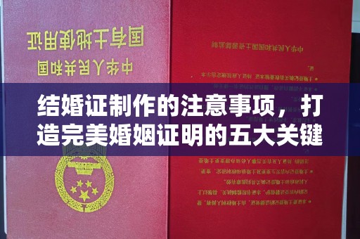 上蔡结婚证制作的注意事项，打造完美婚姻证明的五大关键点